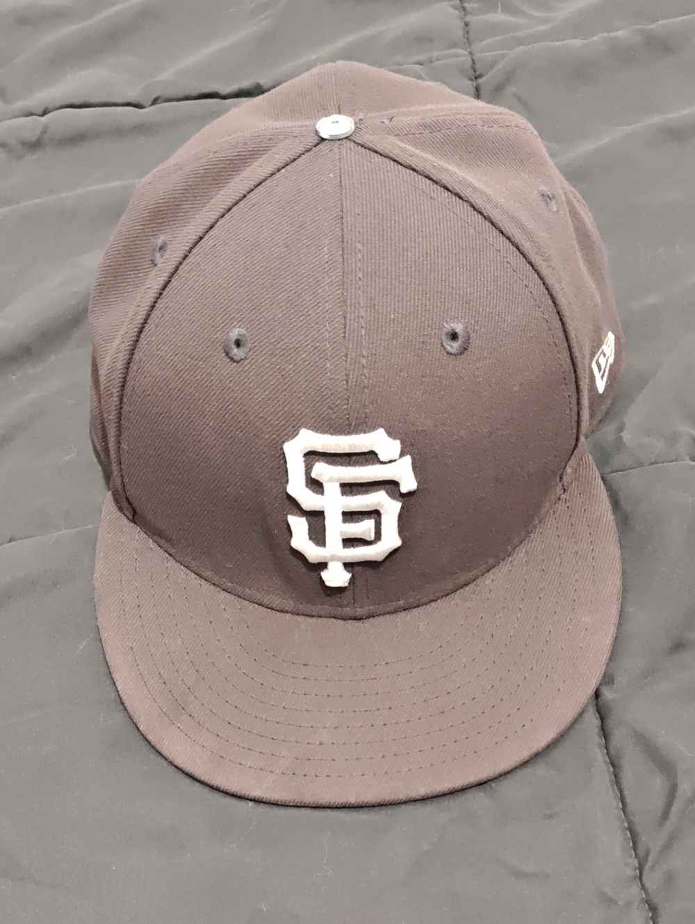 New Era San Francisco Giants Gray Fitted Cap with White Logo